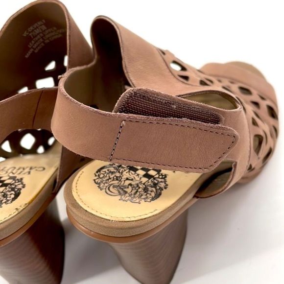 Vince Camuto Cutout Nubuck Sandals- Deverly - Picture 4 of 9